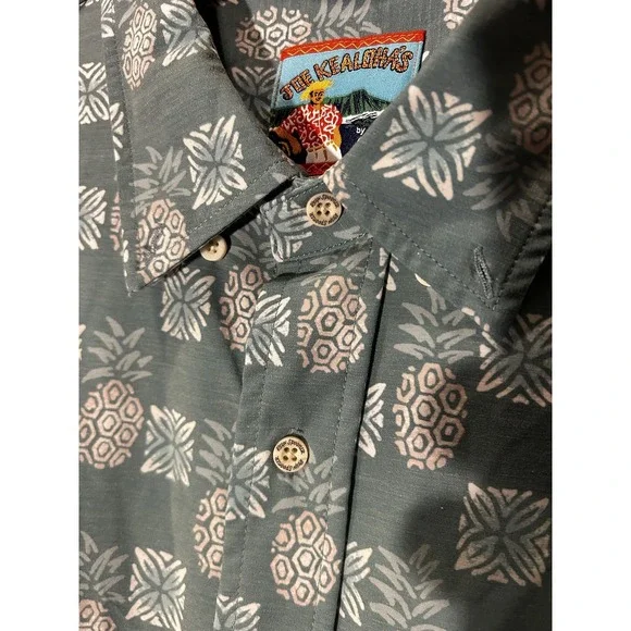 Joe Kealoha Reyn Spooner Mens Sz 2XL Hawaiian Button Down Shirt (2 Pc) AOP Tiki